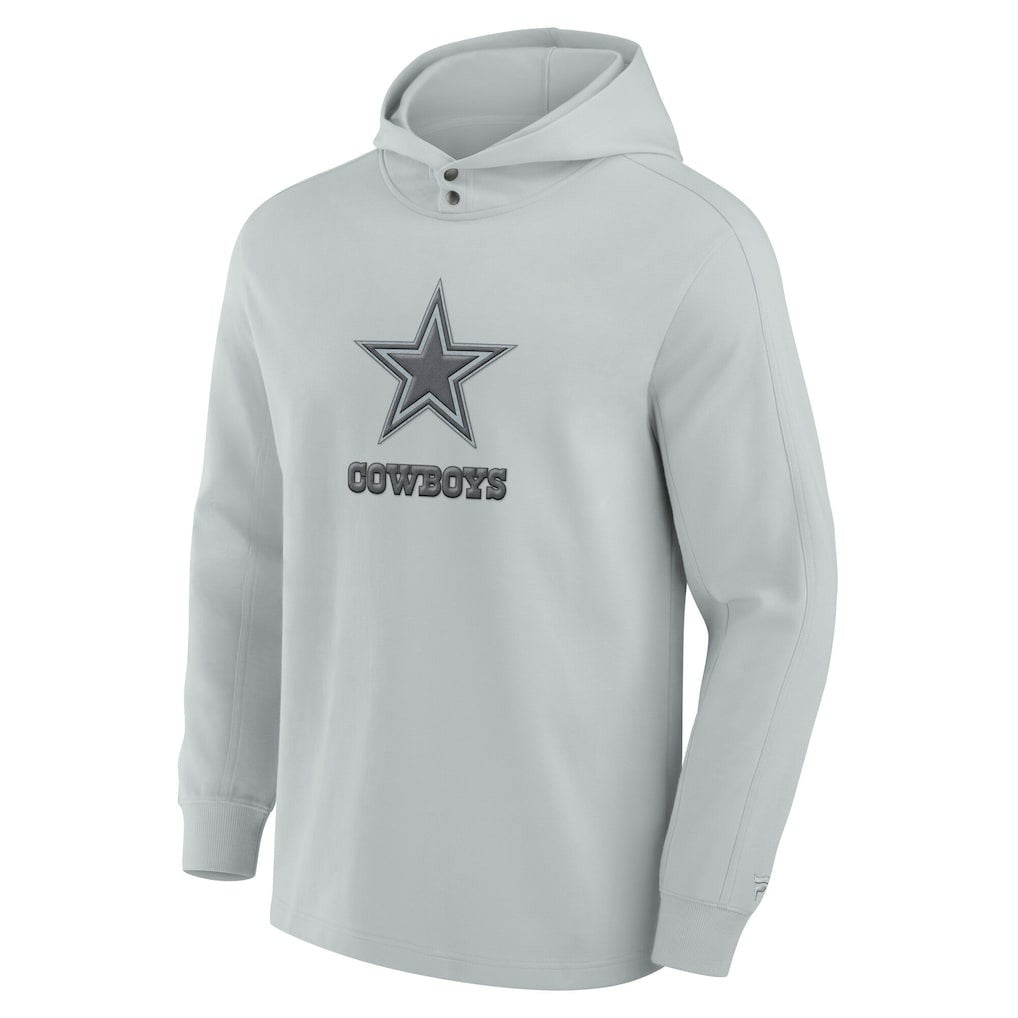 Dallas Cowboys Elements Blaze Tri-Blend Long Sleeve Hoodie T-Shirt Gray