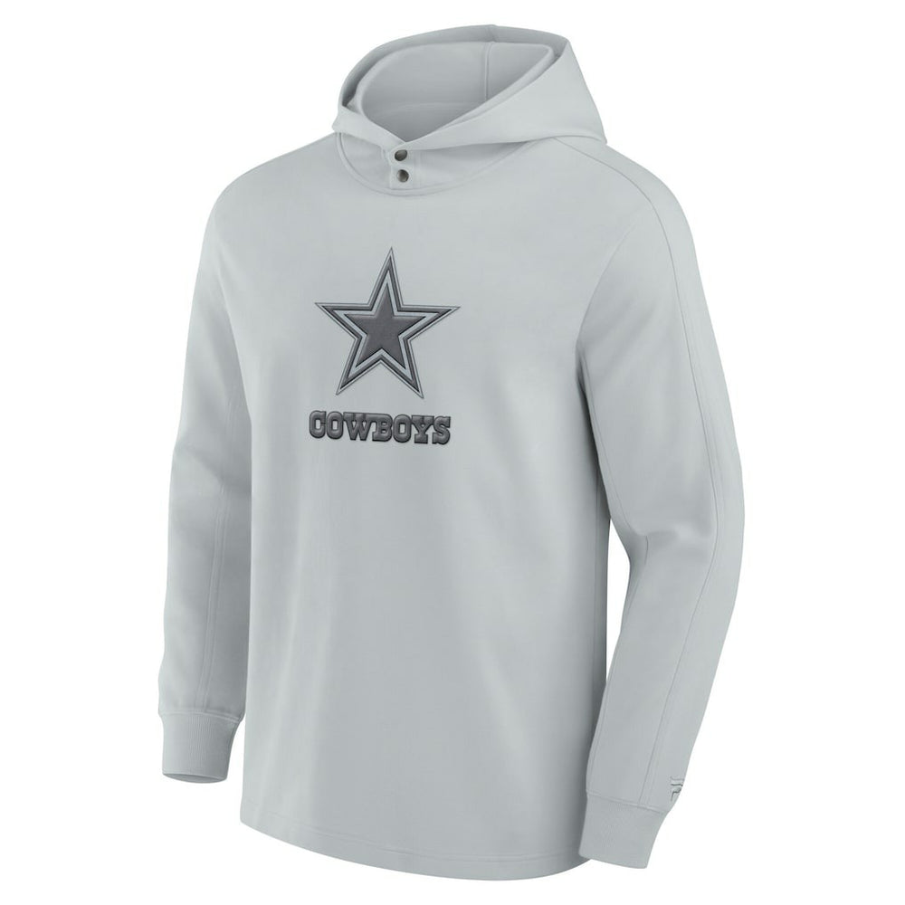 Dallas Cowboys Elements Blaze Tri-Blend Long Sleeve Hoodie T-Shirt Gray