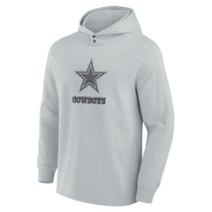 Dallas Cowboys Elements Blaze Tri-Blend Long Sleeve Hoodie T-Shirt Gray