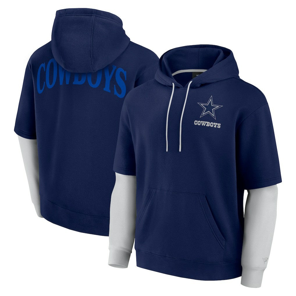 Dallas Cowboys Unisex Sleek Elements Pullover Hoodie Navy