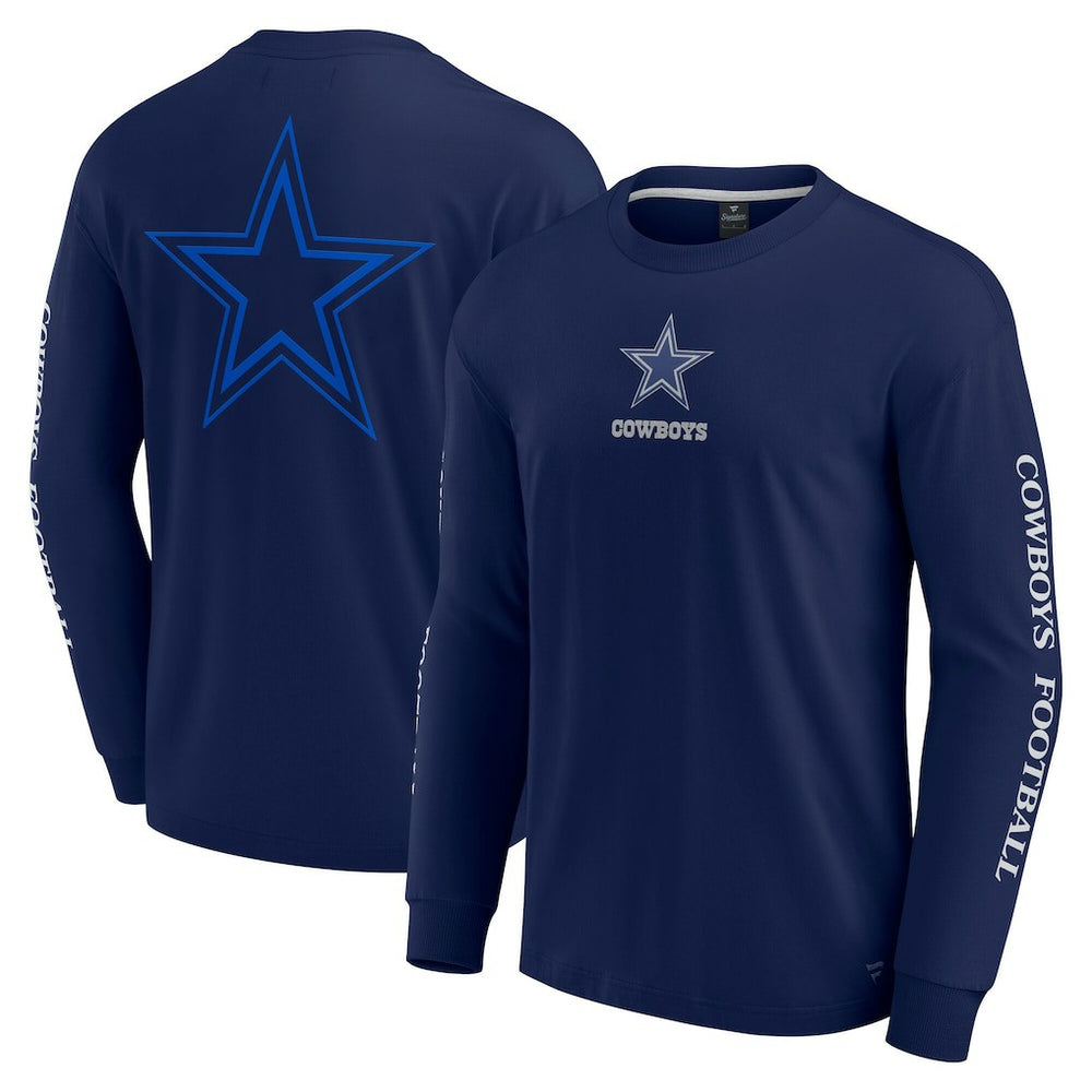 Dallas Cowboys Unisex Elements Strive Long Sleeve T-Shirt Navy