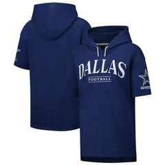 Dallas Cowboys Unisex Elements Ready Short Sleeve Pullover Hoodie Navy