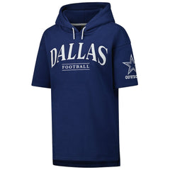 Dallas Cowboys Unisex Elements Ready Short Sleeve Pullover Hoodie Navy