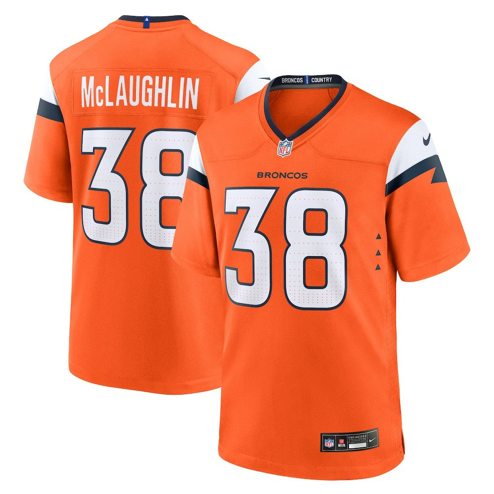 Jaleel McLaughlin Denver Broncos Team Game Jersey Orange