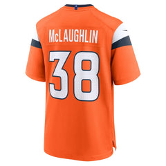 Jaleel McLaughlin Denver Broncos Team Game Jersey Orange