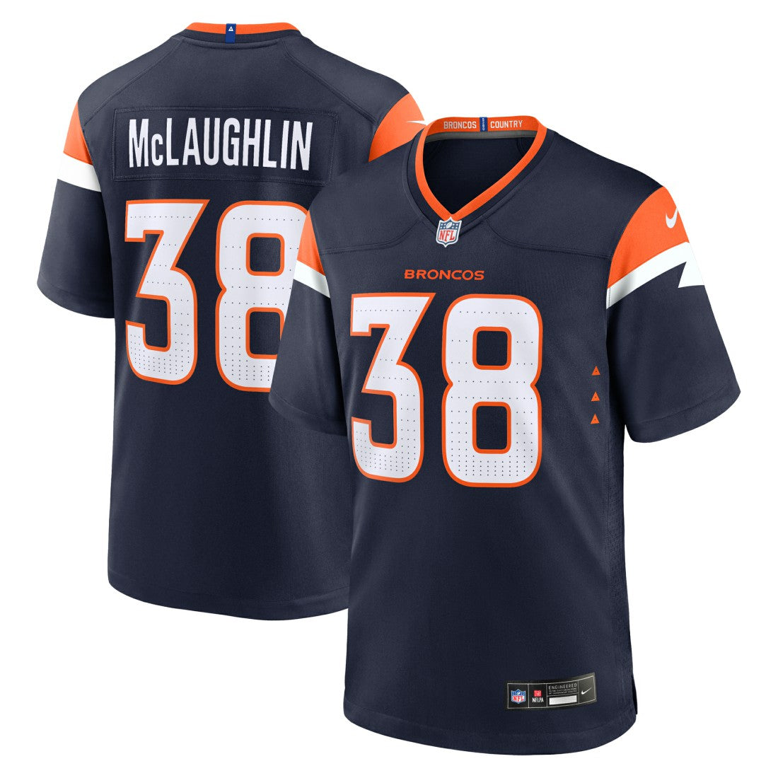 Jaleel McLaughlin Denver Broncos Alternate Game Jersey Navy