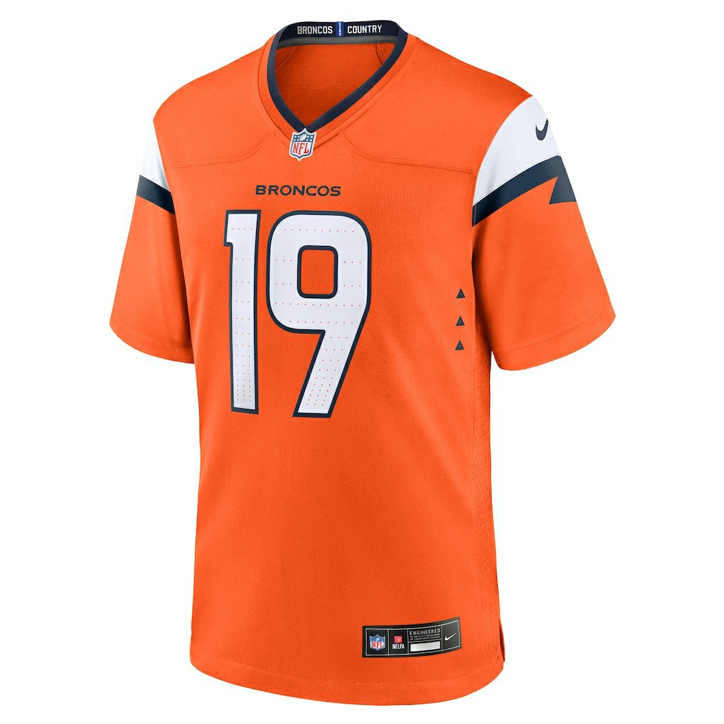 Marvin Mims Jr Denver Broncos Team Game Jersey Orange
