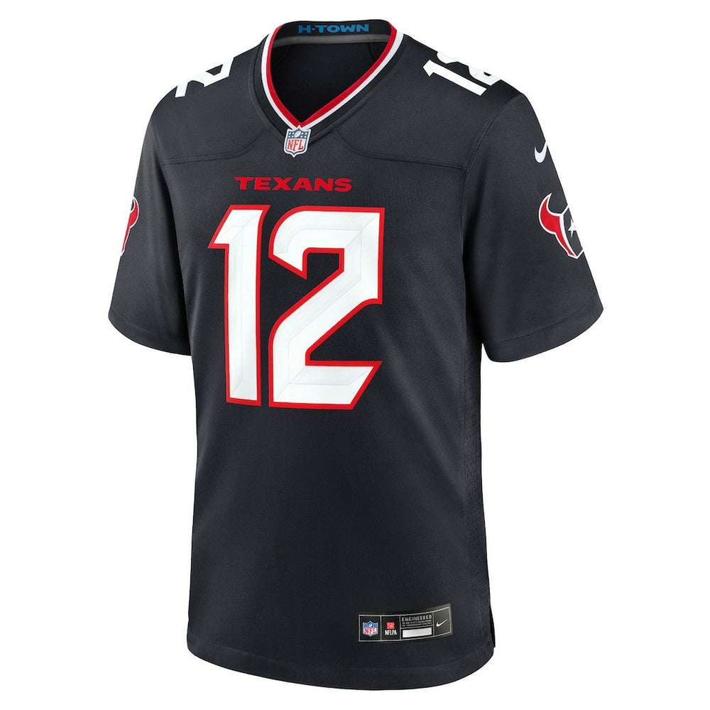 Nico Collins Houston Texans Game Jersey Navy