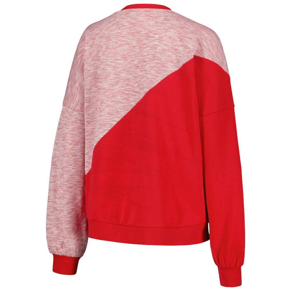 Chicago Bulls G-III 4Her by Carl Banks Women's Benches Split Pullover Sweatshirt Red