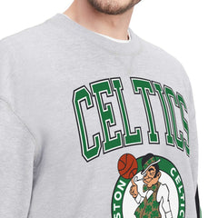 Boston Celtics Tommy Jeans Hayes Crew Neck Pullover Sweatshirt Heather Gray