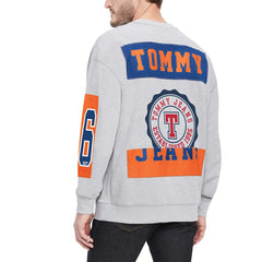 New York Knicks Tommy Jeans Hayes Crew Neck Pullover Sweatshirt Heather Gray
