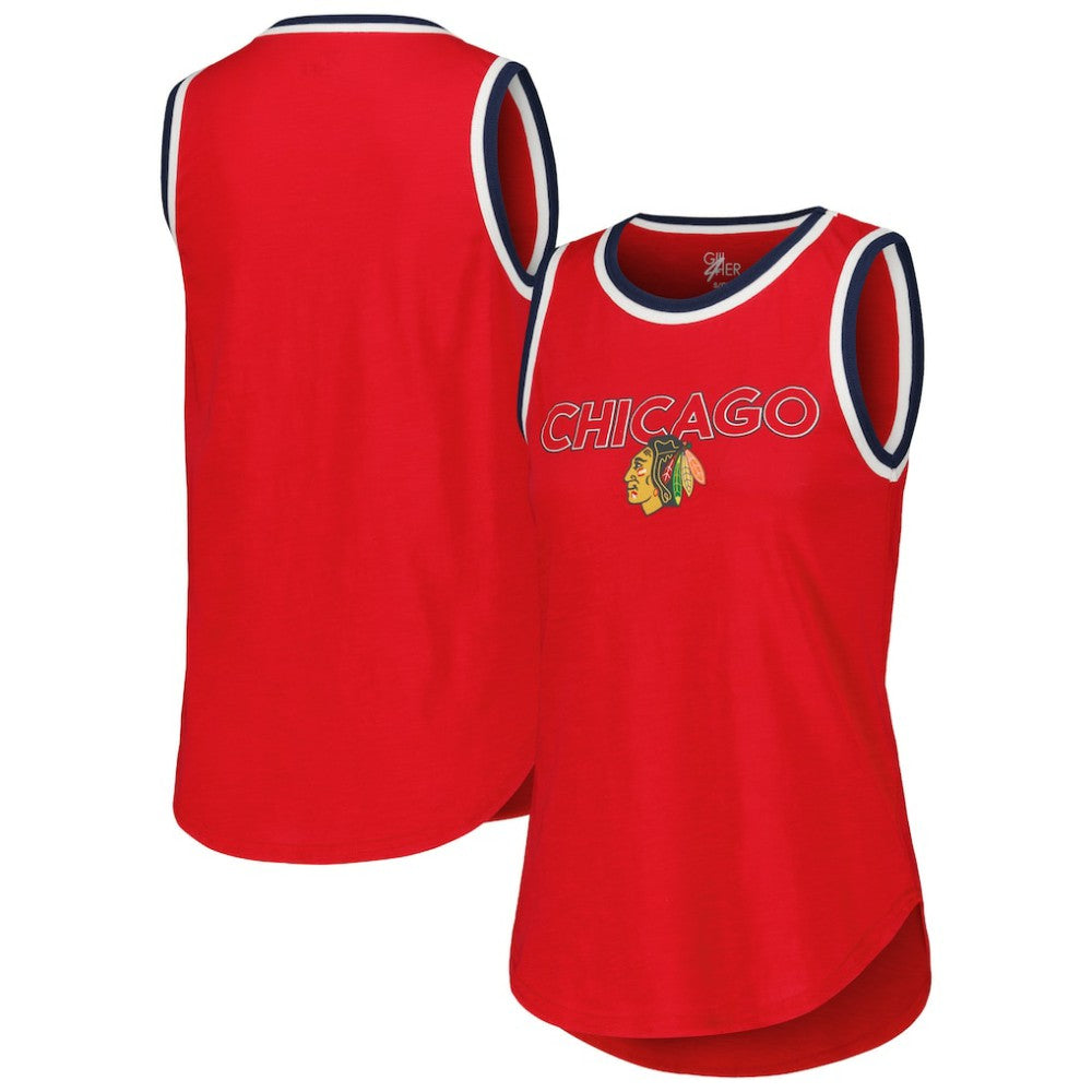 NHL Chicago Blackhawks G-III 4Her by Carl Banks Women's Strategy Tank Top - Red