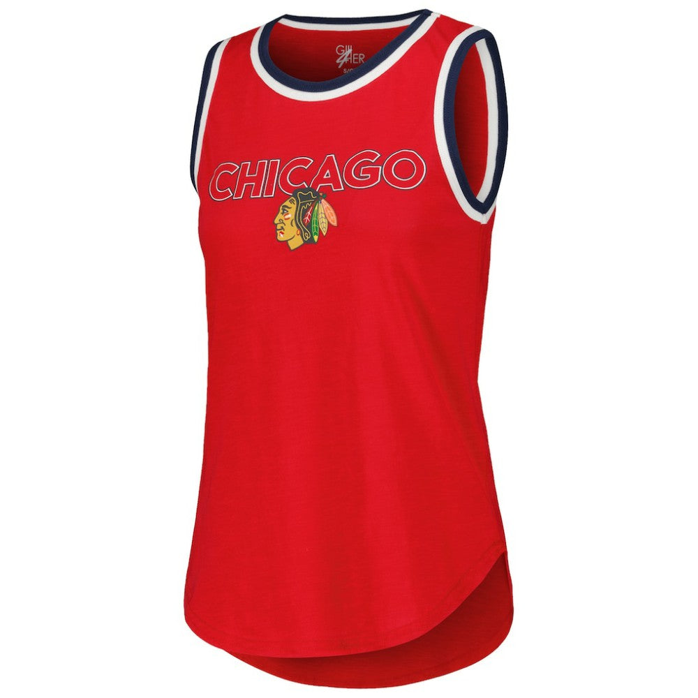 NHL Chicago Blackhawks G-III 4Her by Carl Banks Women's Strategy Tank Top - Red