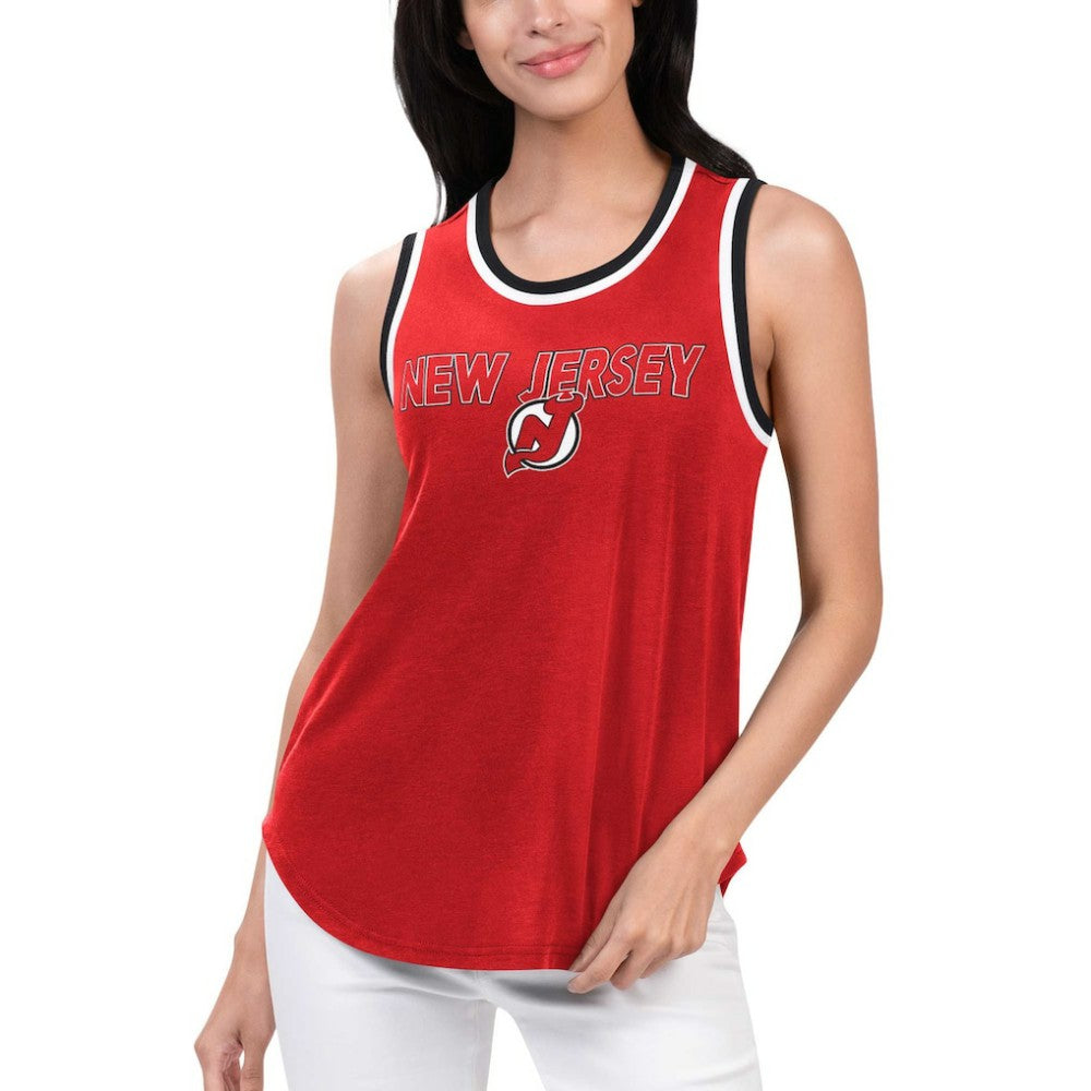 NHL New Jersey Devils G-III 4Her by Carl Banks Women's Strategy Tank Top - Red