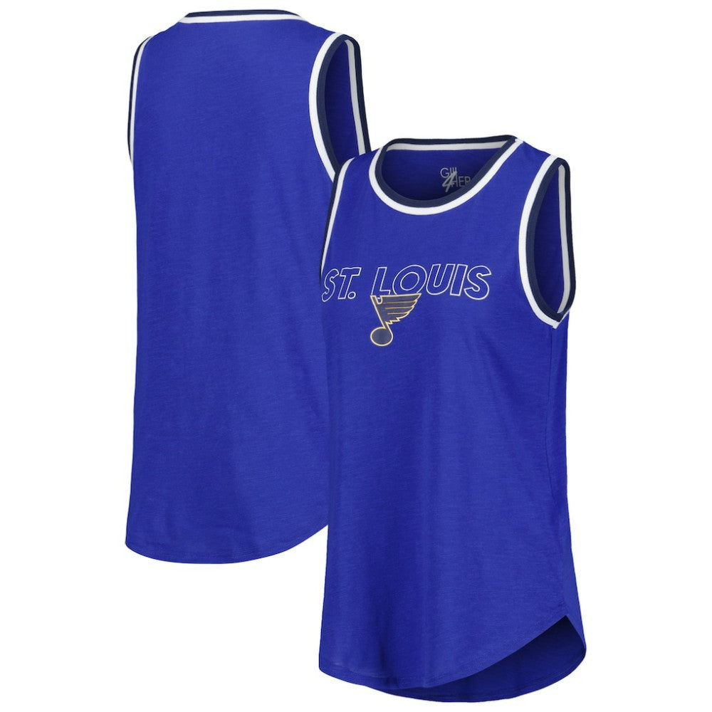 NHL St. Louis Blues G-III 4Her by Carl Banks Women's Strategy Tank Top - Blue