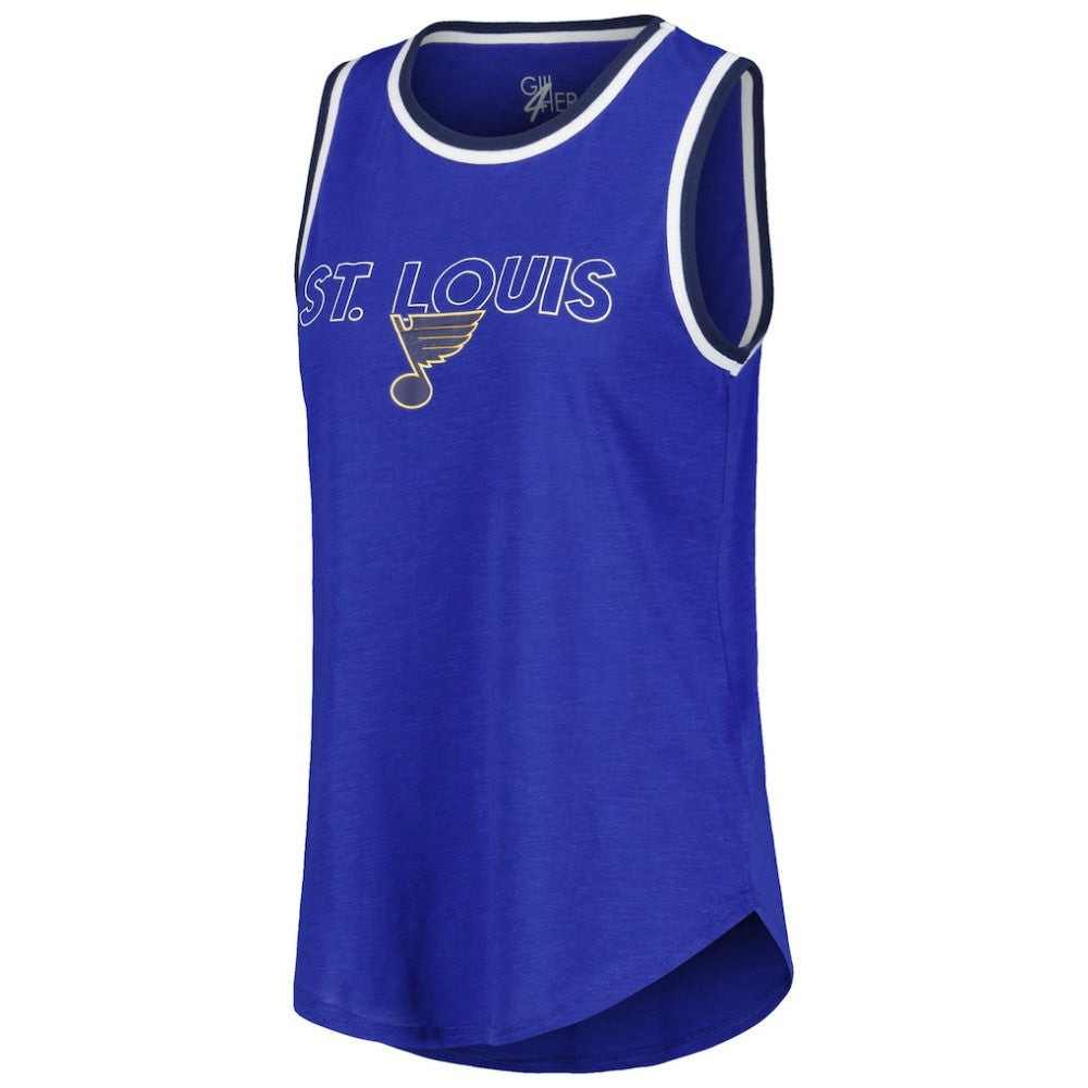 NHL St. Louis Blues G-III 4Her by Carl Banks Women's Strategy Tank Top - Blue
