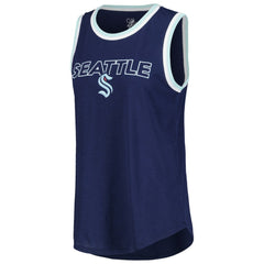 NHL Seattle Kraken G-III 4Her by Carl Banks Women's Strategy Tank Top - Deep Sea Blue