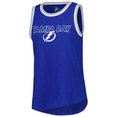 NHL Tampa Bay Lightning G-III 4Her by Carl Banks Women's Strategy Tank Top - Blue