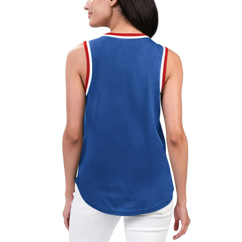 NHL New York Rangers G-III 4Her by Carl Banks Women's Strategy Tank Top - Blue