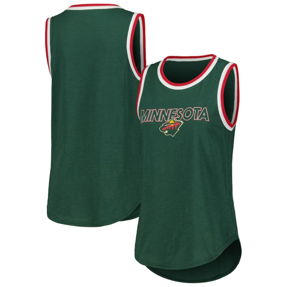 NHL Minnesota Wild G-III 4Her by Carl Banks Women's Strategy Tank Top - Green