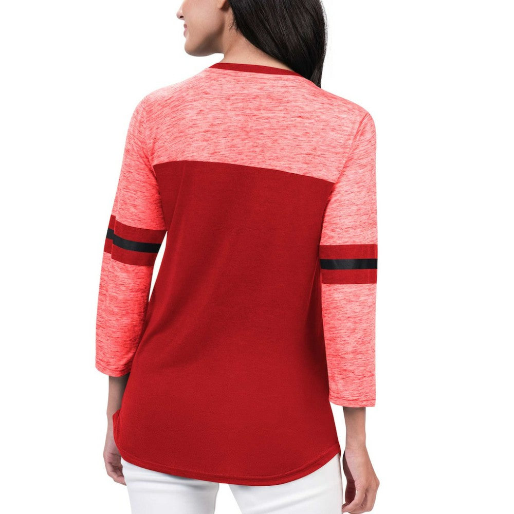 NHL New Jersey Devils G-III 4Her by Carl Banks Women's Play The Game 3/4-Sleeve T-Shirt - Red