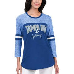 NHL Tampa Bay Lightning G-III 4Her by Carl Banks Women's Play The Game 3/4-Sleeve T-Shirt - Blue