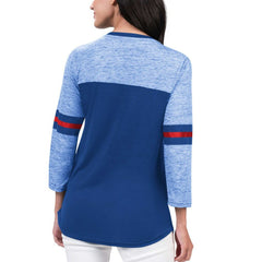 NHL New York Rangers G-III 4Her by Carl Banks Women's Play The Game 3/4-Sleeve T-Shirt - Blue