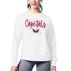 NHL Washington Capitals MSX by Michael Strahan Women's Millie Raglan Pullover Sweatshirt - White