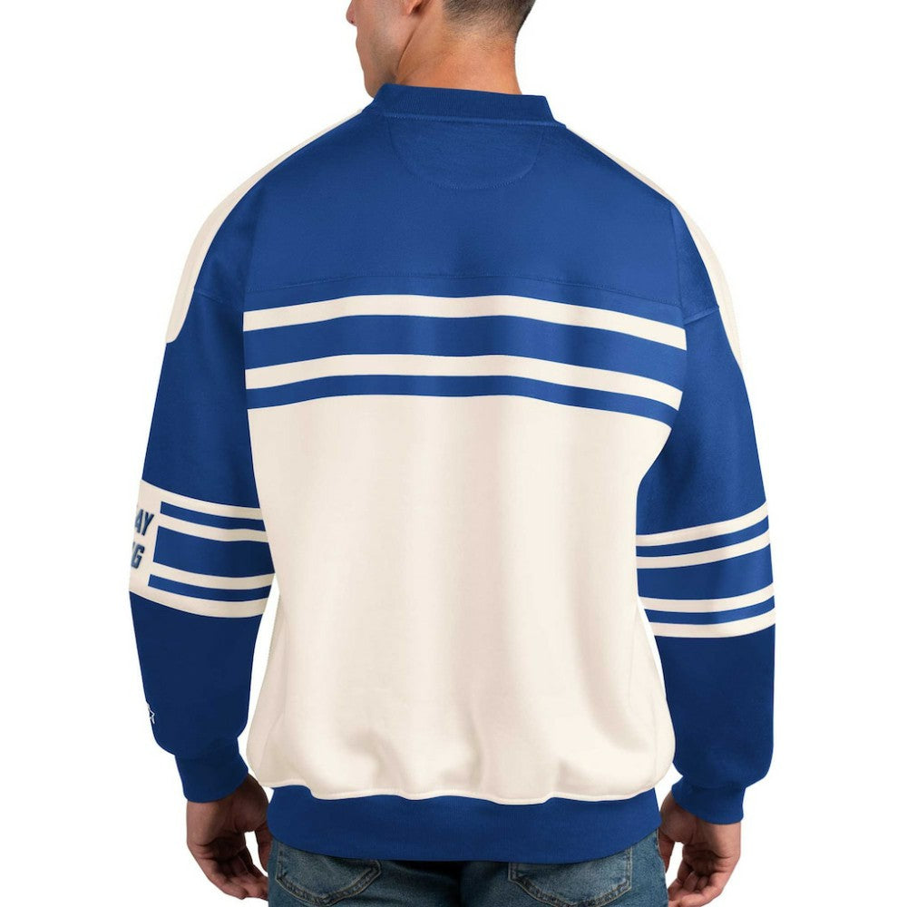 NHL Tampa Bay Lightning Starter Defense Fleece Crewneck Pullover Sweatshirt - White