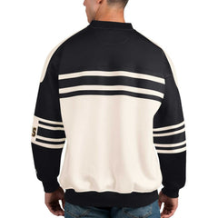 NHL Boston Bruins Starter Defense Fleece Crewneck Pullover Sweatshirt - White