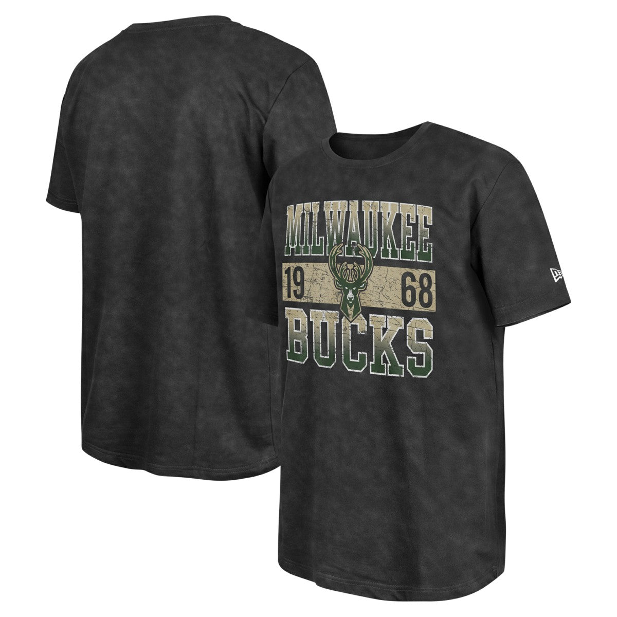 Milwaukee Bucks Enzyme Washed Oversized T-Shirt Black