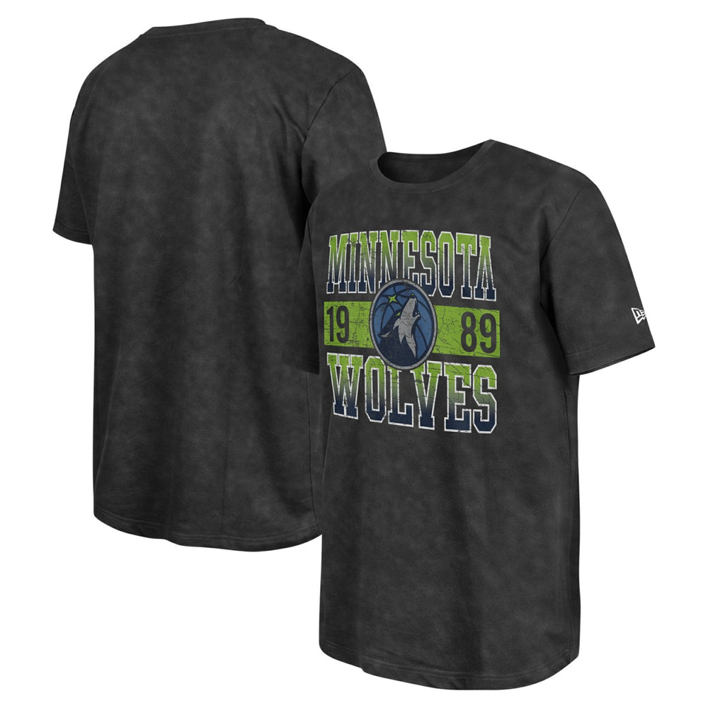Minnesota Timberwolves Enzyme Washed Oversized T-Shirt Black