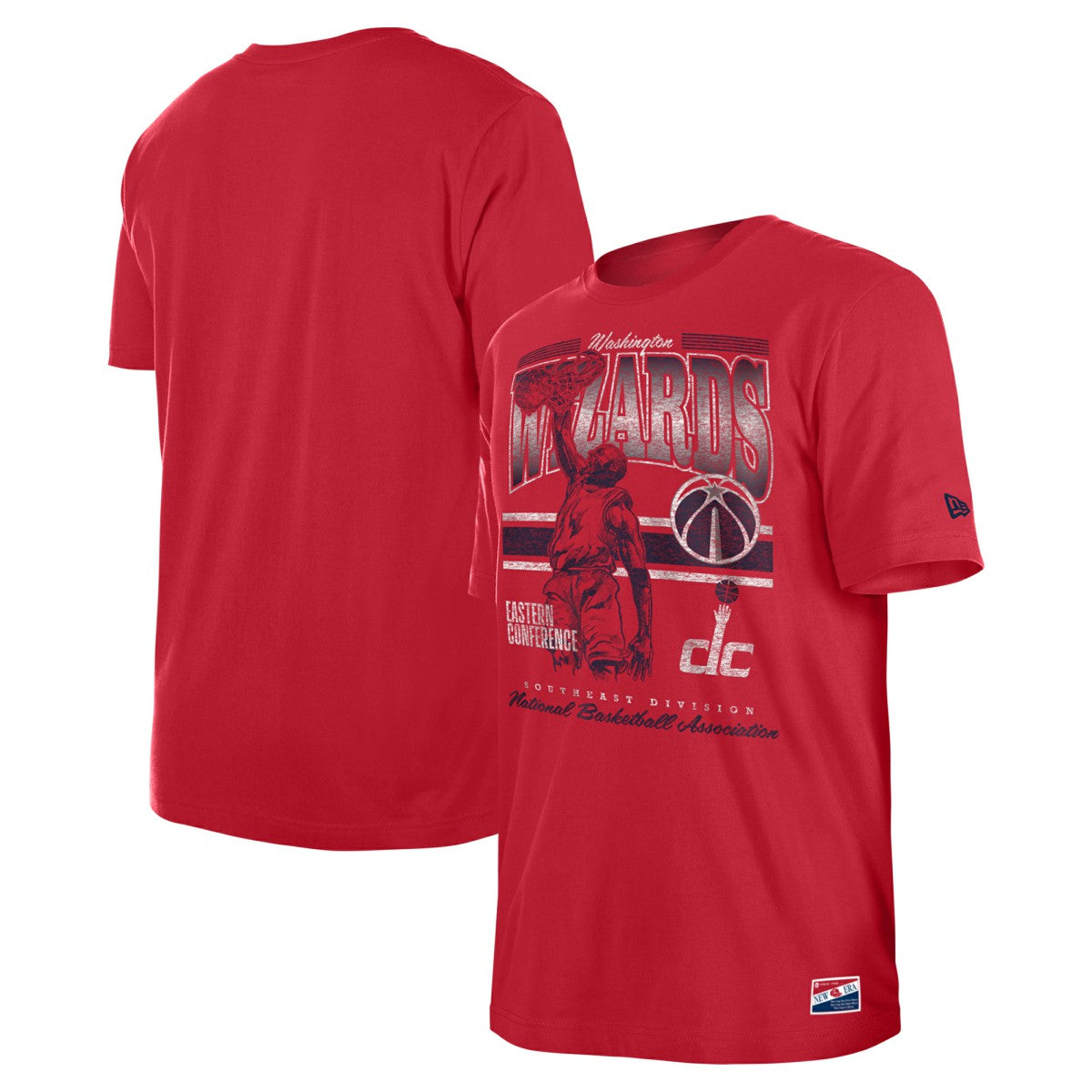Washington Wizards Enzyme Wash Oversized T-Shirt Red