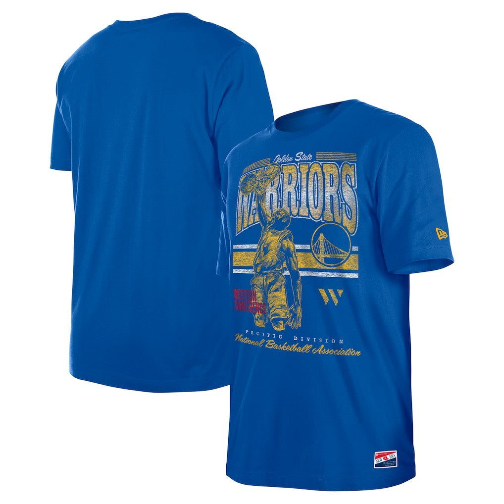Golden State Warriors Enzyme Wash Oversized T-Shirt Royal