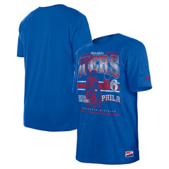 Philadelphia 76ers Enzyme Wash Oversized T-Shirt Royal