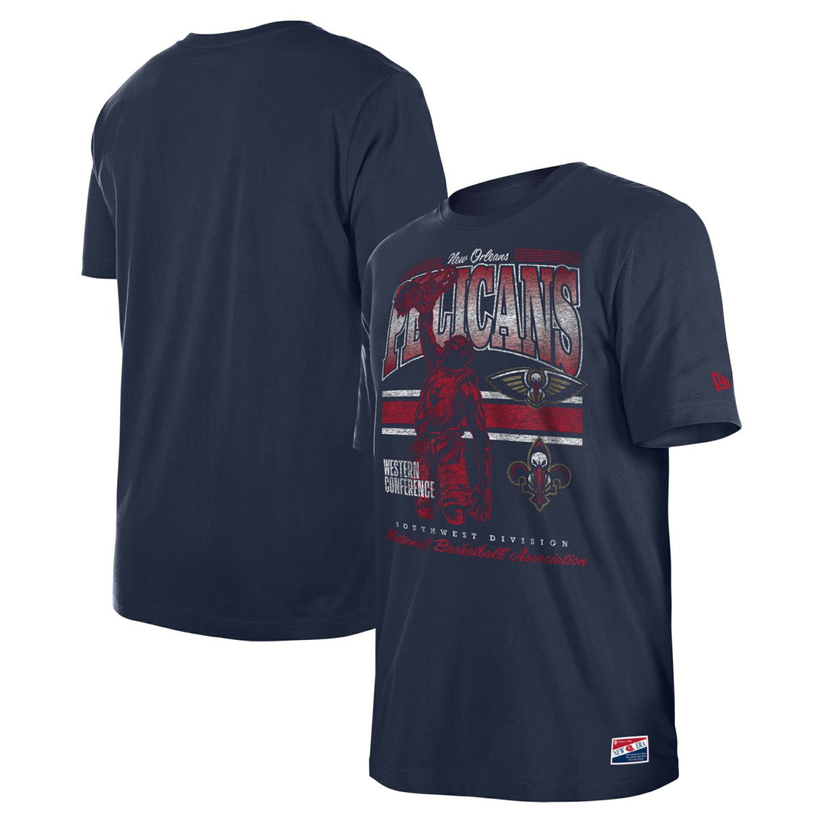New Orleans Pelicans Enzyme Wash Oversized T-Shirt Navy