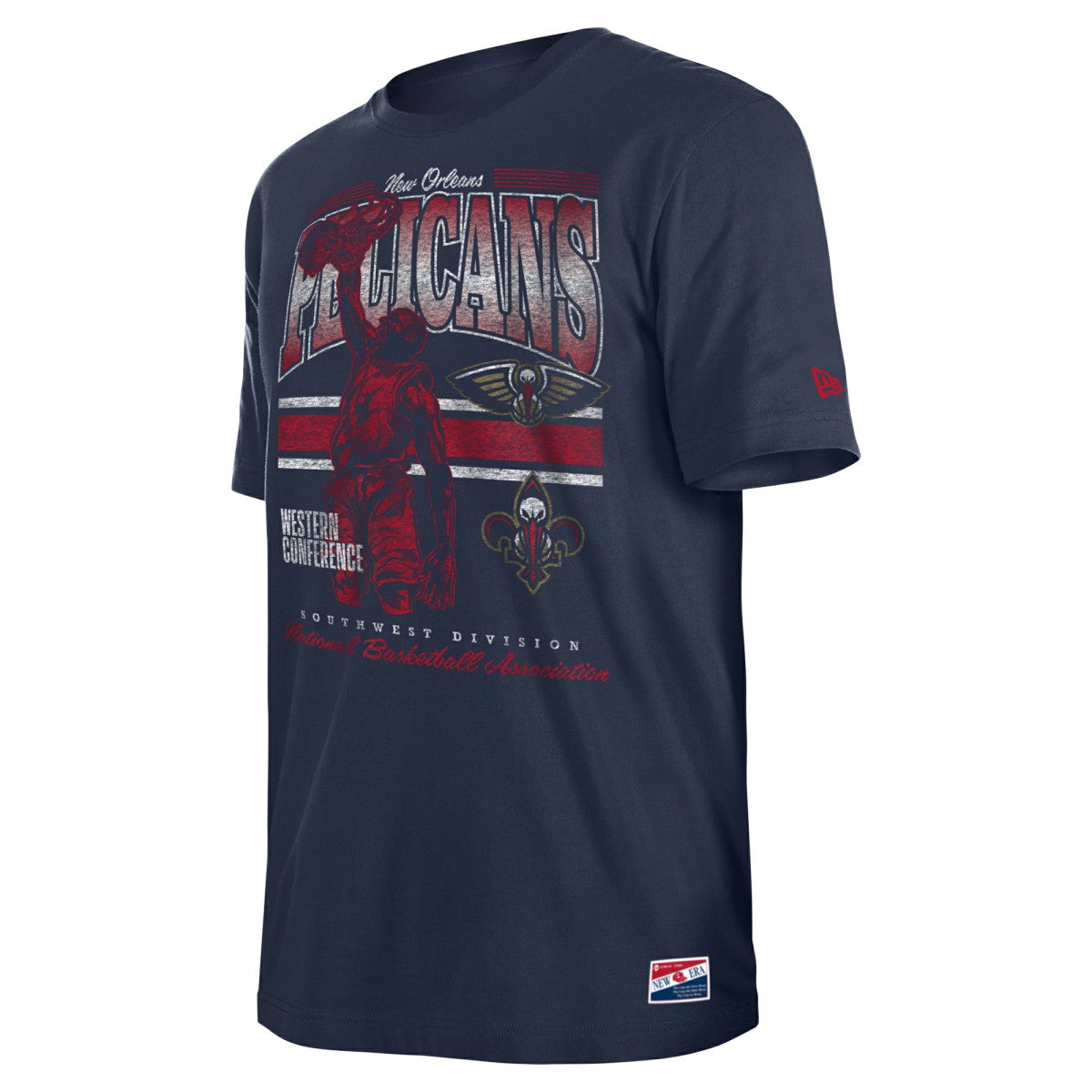 New Orleans Pelicans Enzyme Wash Oversized T-Shirt Navy