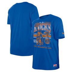 New York Knicks Enzyme Wash Oversized T-Shirt Blue