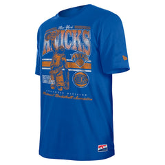 New York Knicks Enzyme Wash Oversized T-Shirt Blue