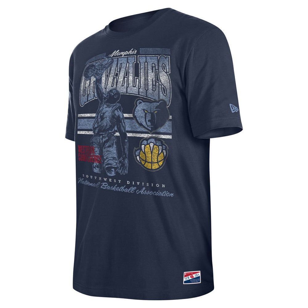 Memphis Grizzlies Enzyme Wash Oversized T-Shirt Navy