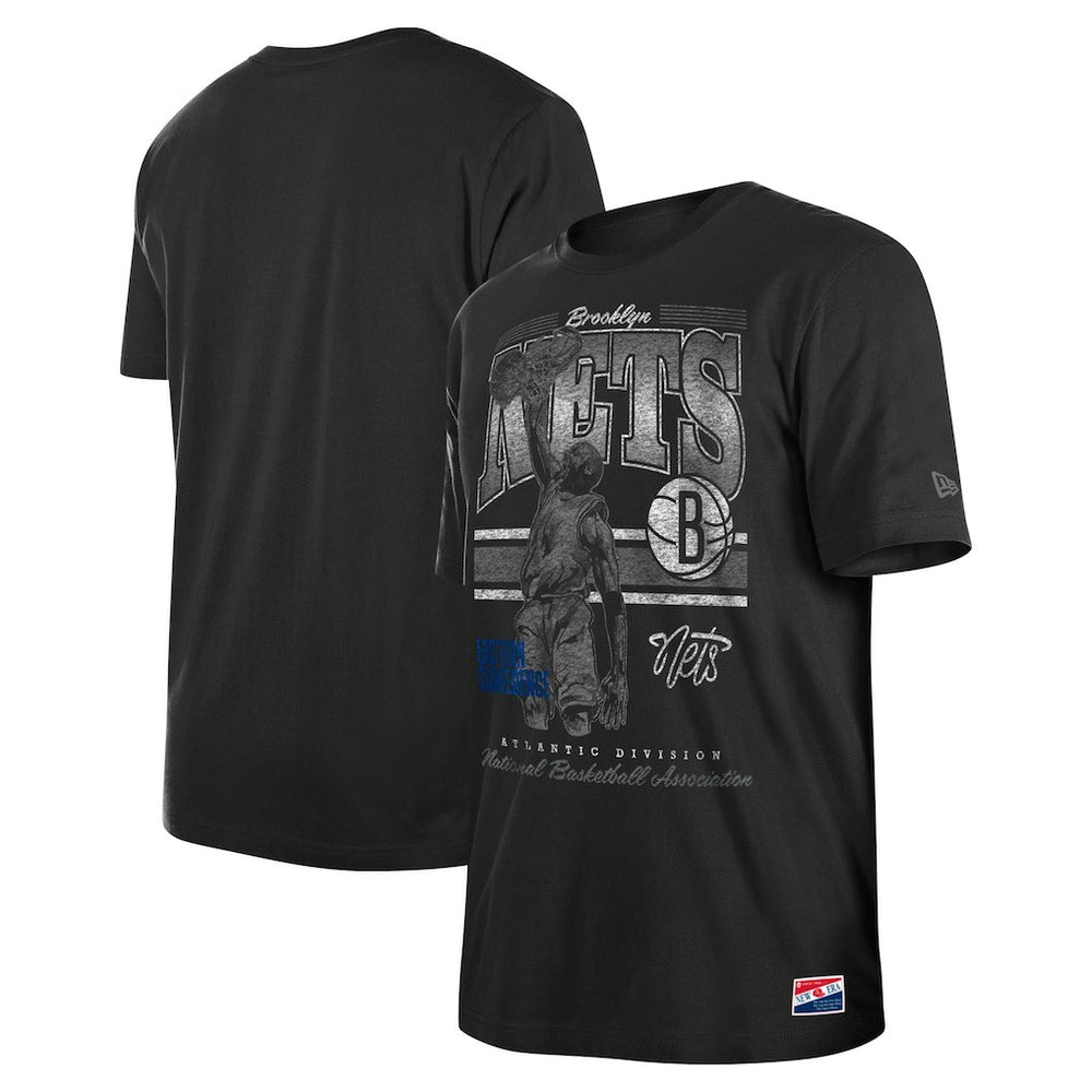 Brooklyn Nets Enzyme Wash Oversized T-Shirt Black