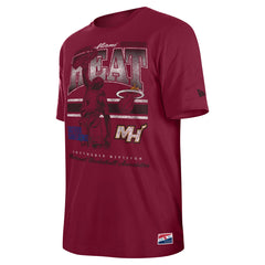 Miami Heat Enzyme Wash Oversized T-Shirt Red