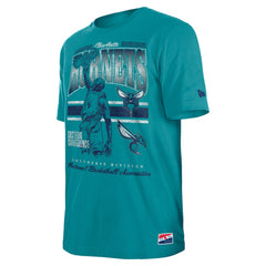 Charlotte Hornets Enzyme Wash Oversized T-Shirt Teal