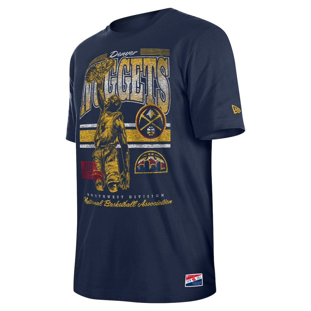 Denver Nuggets Enzyme Wash Oversized T-Shirt Navy