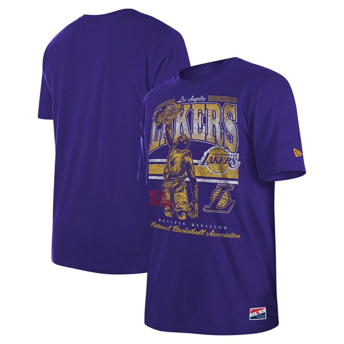 Los Angeles Lakers Enzyme Wash Oversized T-Shirt Purple