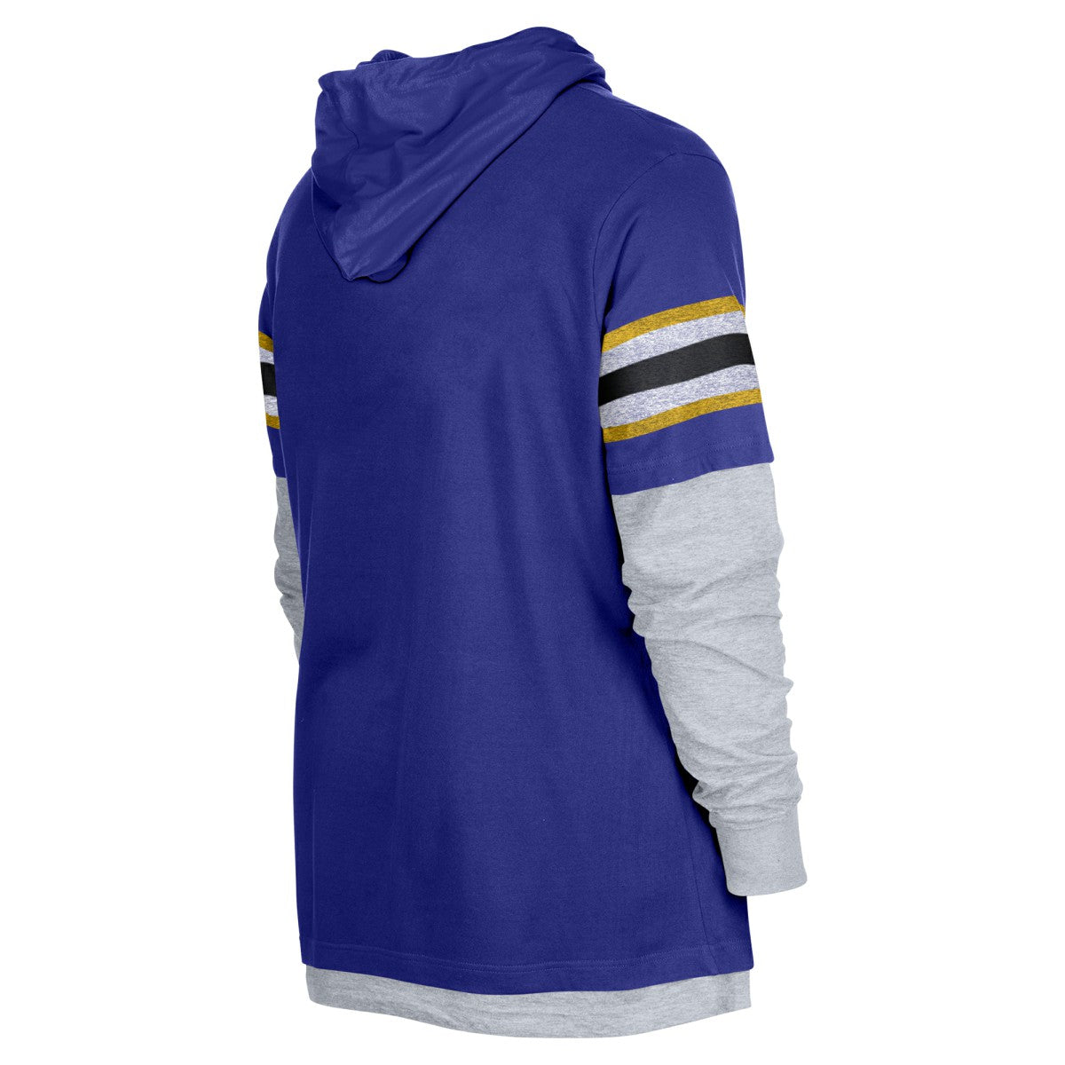 Los Angeles Lakers Layered Long Sleeve Hoodie T-Shirt Purple