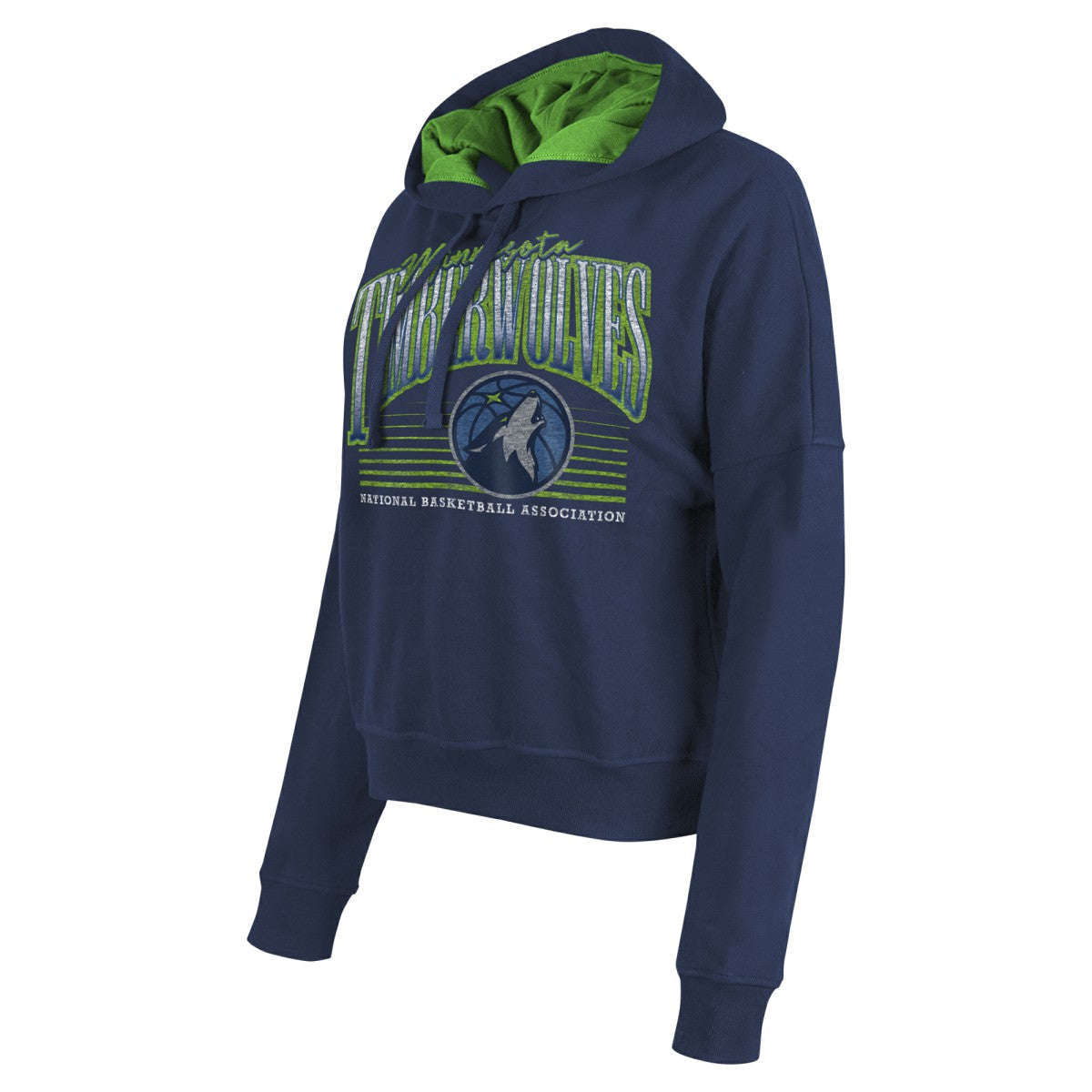 Minnesota Timberwolves Women's Boxy Pullover Hoodie Navy