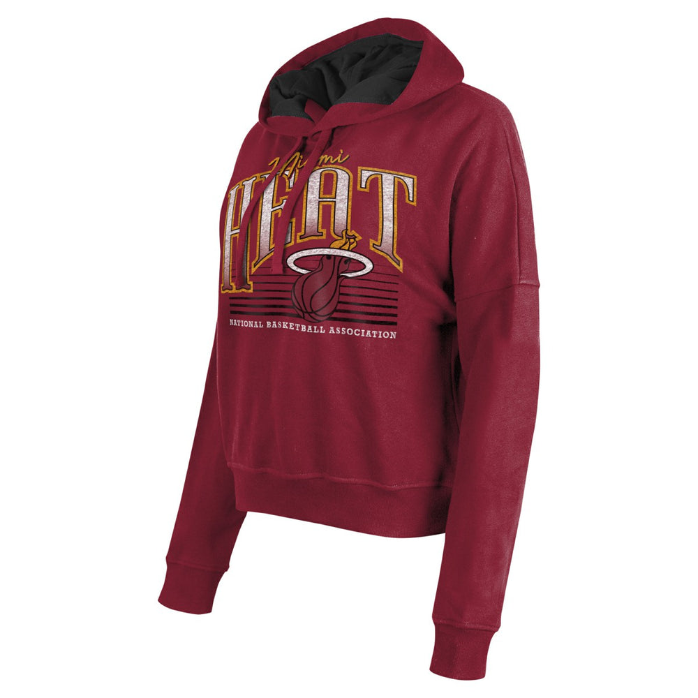 Miami Heat Women's Boxy Pullover Hoodie Red