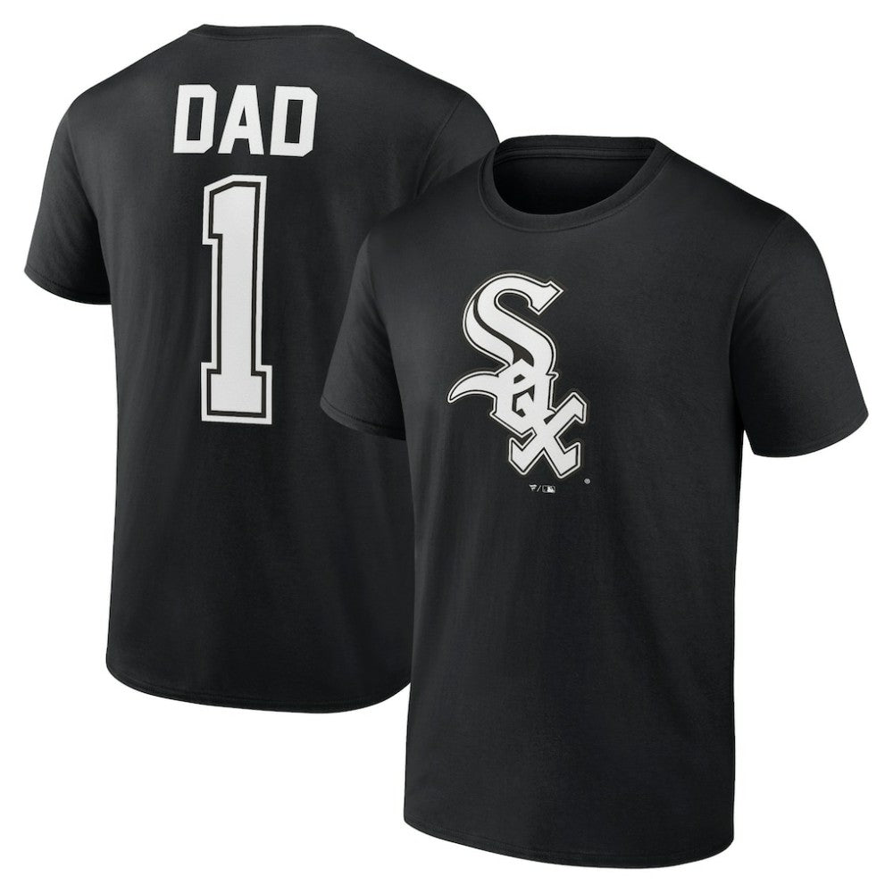Chicago White Sox Father's Day #1 Dad T-Shirt - Black T-shirts
