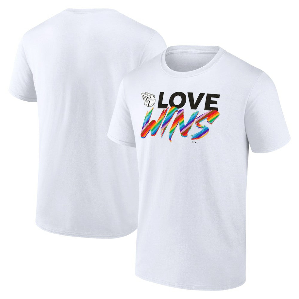 Cleveland Guardians Love Wins T-Shirt - White T-shirts